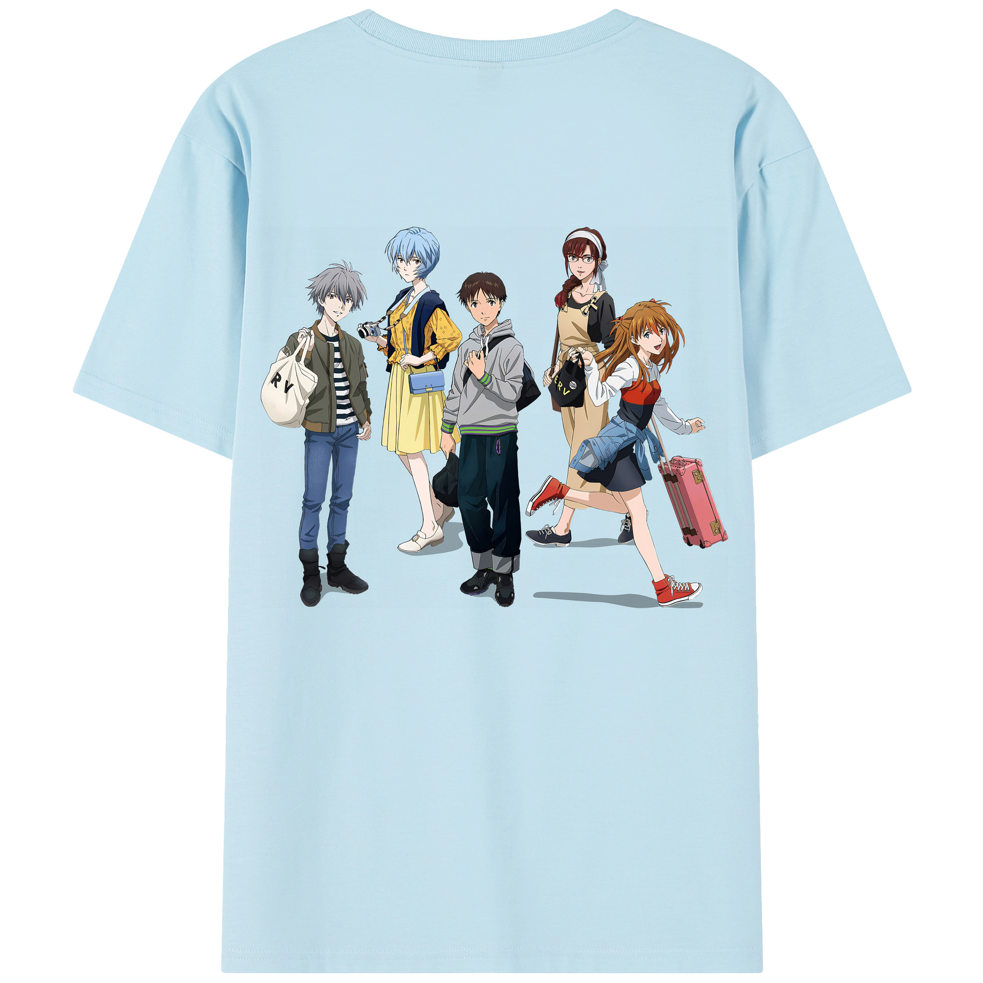 （画像用） EVA 新世紀エヴァンゲリオン 綿100％半袖Tシャツ（背面プリント）